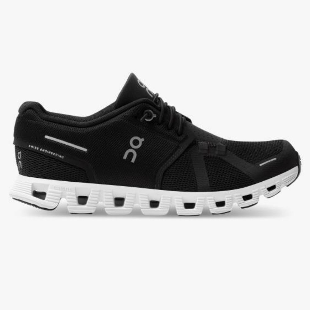 On Running Cloud 5 Women's Sneakers Black/White Size 9 LIKE NEW - Picture 8 of 15